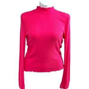 American Rag XXL Ribbed Mock Neck Long Sleeve Cropped Top Stretchy NWT